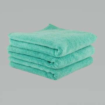 Picture of Chemical Guys Workhorse Microfiber Towel Exterior- 16in x 16in - Green - 3 Pack