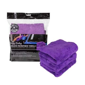 Picture of Chemical Guys Ultra Edgeless Microfiber Towel - 16in x 16in - Purple - 3 Pack