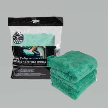 Picture of Chemical Guys Ultra Edgeless Microfiber Towel - 16in x 16in - Green - 3 Pack