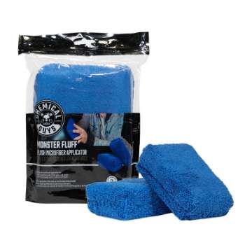 Picture of Chemical Guys Plush Microfiber Applicator - 3in x 5in x 2in - Blue - 2 Pack