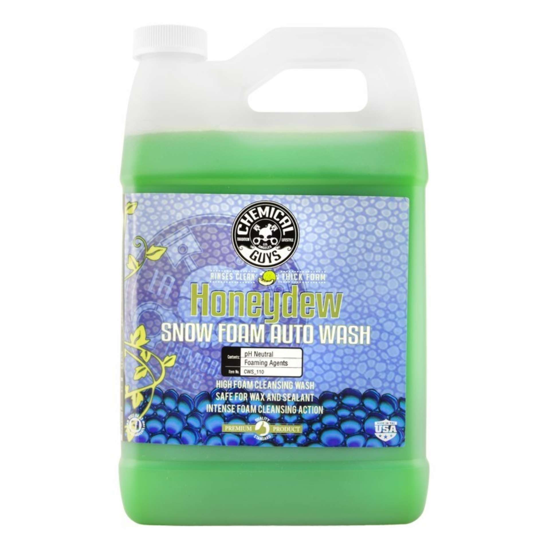 Picture of Chemical Guys Honeydew Snow Foam Auto Wash Cleansing Shampoo - 1 Gallon