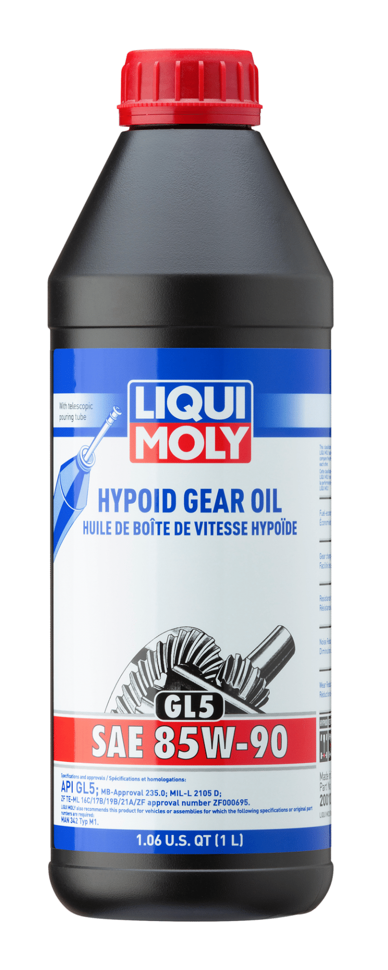 Picture of LIQUI MOLY 1L Hypoid Gear Oil GL5 SAE 85W90