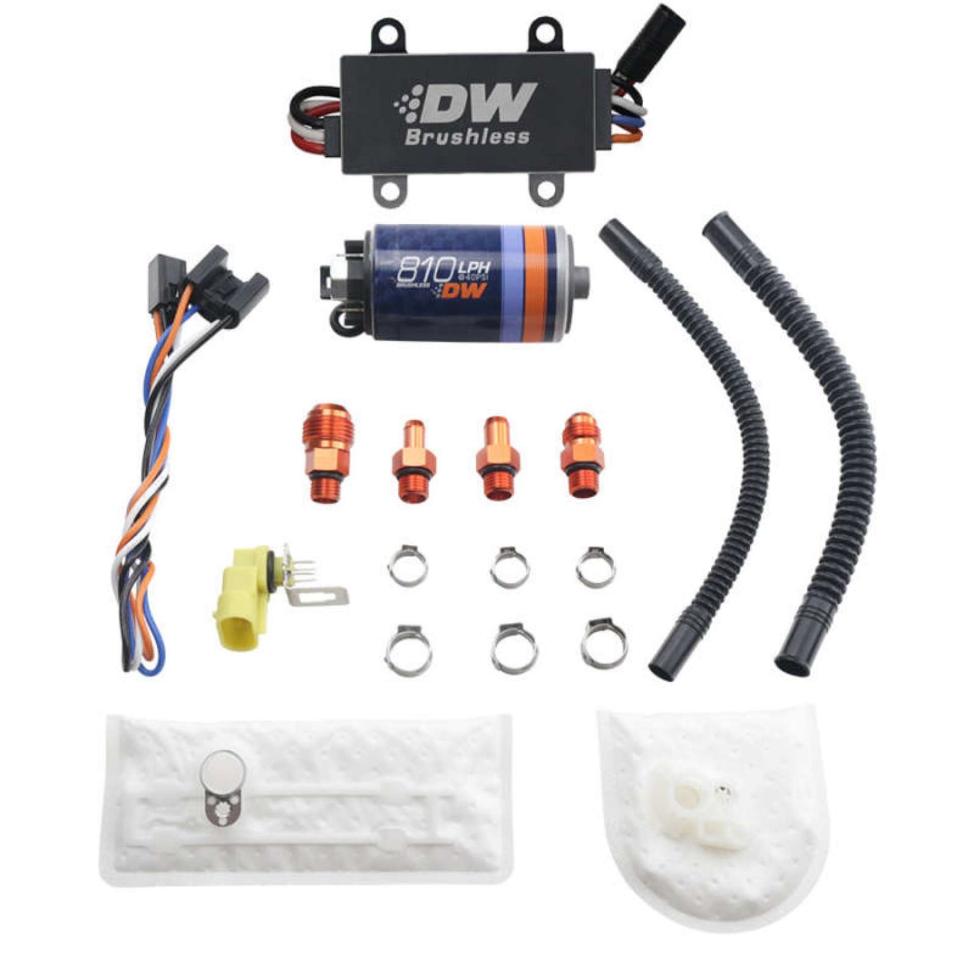 Picture of Deatschwerks DW810 Brushless 810lph In-Tank Brushless Fuel Pump w- 9-1002 + Dual Speed Controller