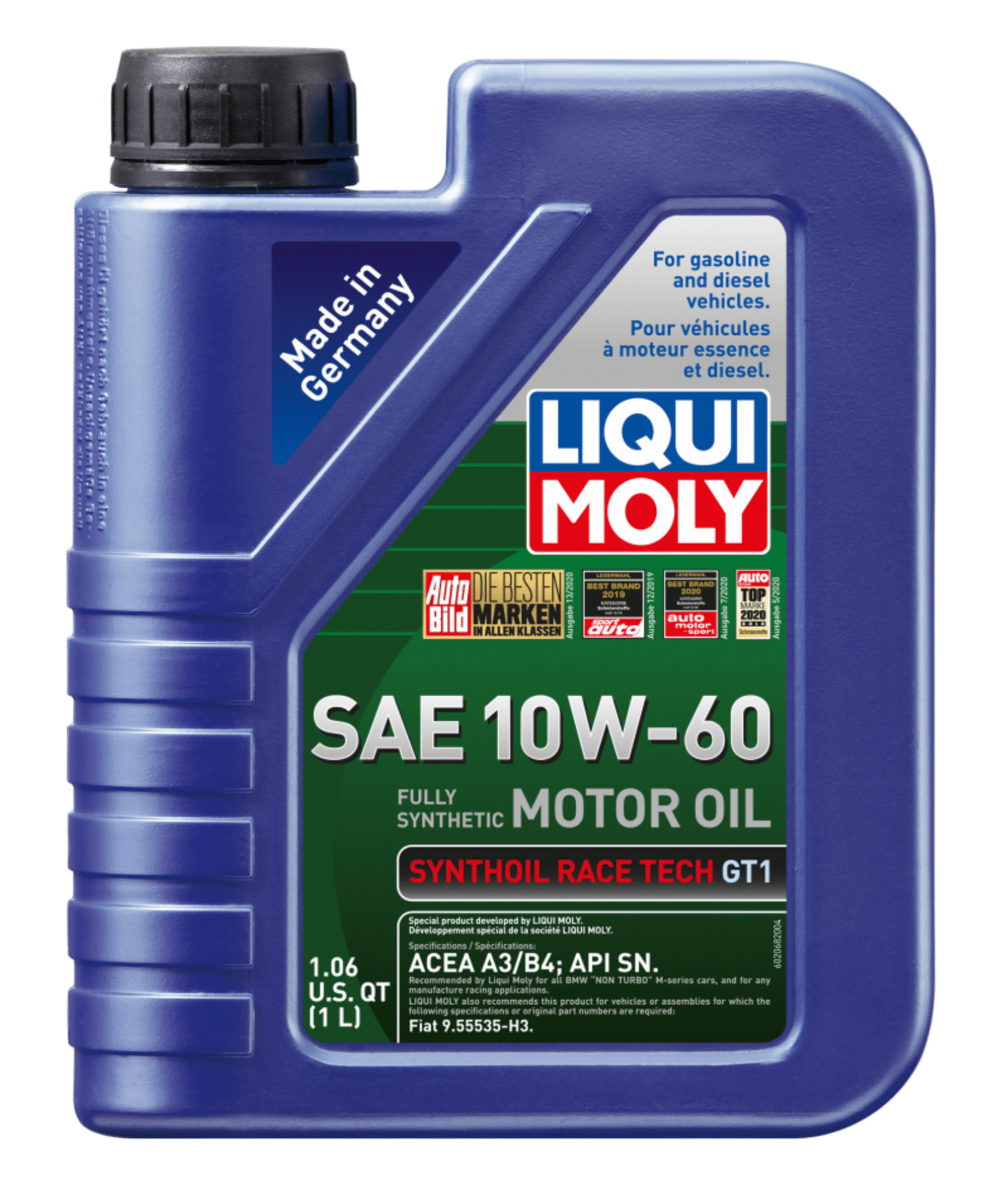 Picture of LIQUI MOLY 1L Synthoil Race Tech GT1 Motor Oil SAE 10W60