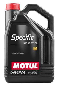 Picture of Motul 5L Specific 508 0W20 Oil - Acea A1-B1 - VW 508-00-509-00 - Porsche C20