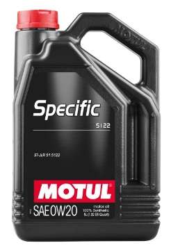 Picture of Motul 5L OEM Synthetic Engine Oil ACEA A1-B1 Specific 5122 0W20