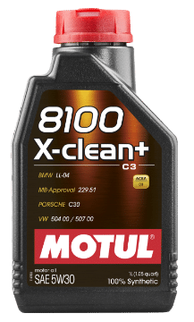 Picture of Motul 1L Synthetic Engine Oil 8100 5W30 X-CLEAN - LL04- MB 229-51- 504-00-507-00