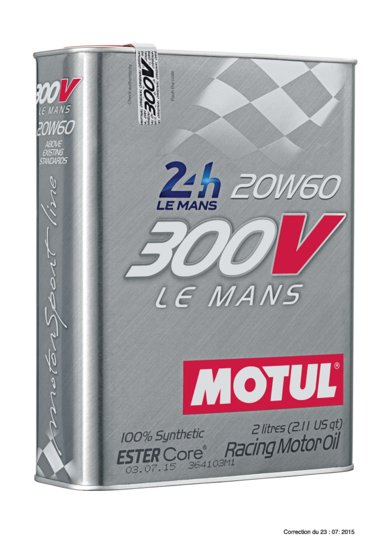 Picture of Motul 2L Synthetic-ester Racing Oil 300V LE MANS 20W60