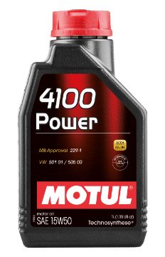 Picture of Motul 1L Engine Oil 4100 POWER 15W50 - VW 505 00 501 01 - MB 229-1