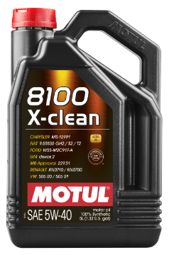 Picture of Motul 5L Synthetic Engine Oil 8100 5W40 X-CLEAN C3 -505 01-502 00-505 00-LL04