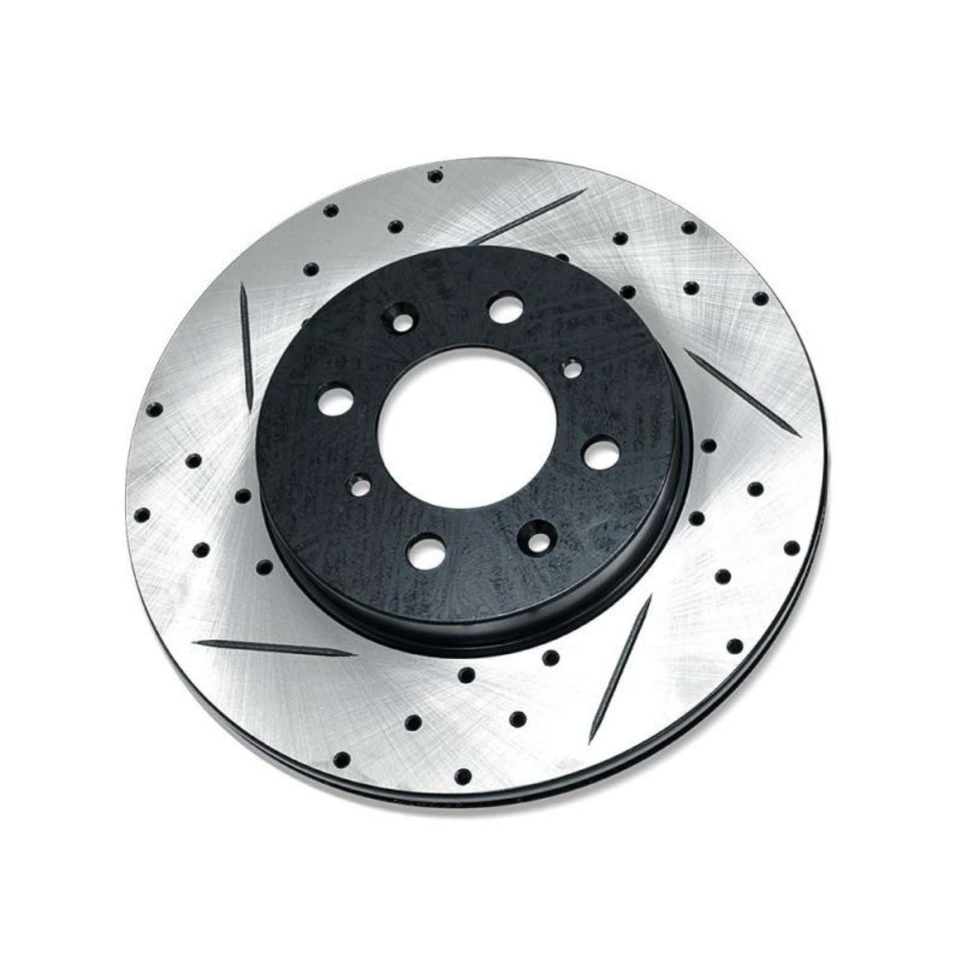 Picture of BLOX Racing Slotted And Cross-Drilled Rotor Left SIde