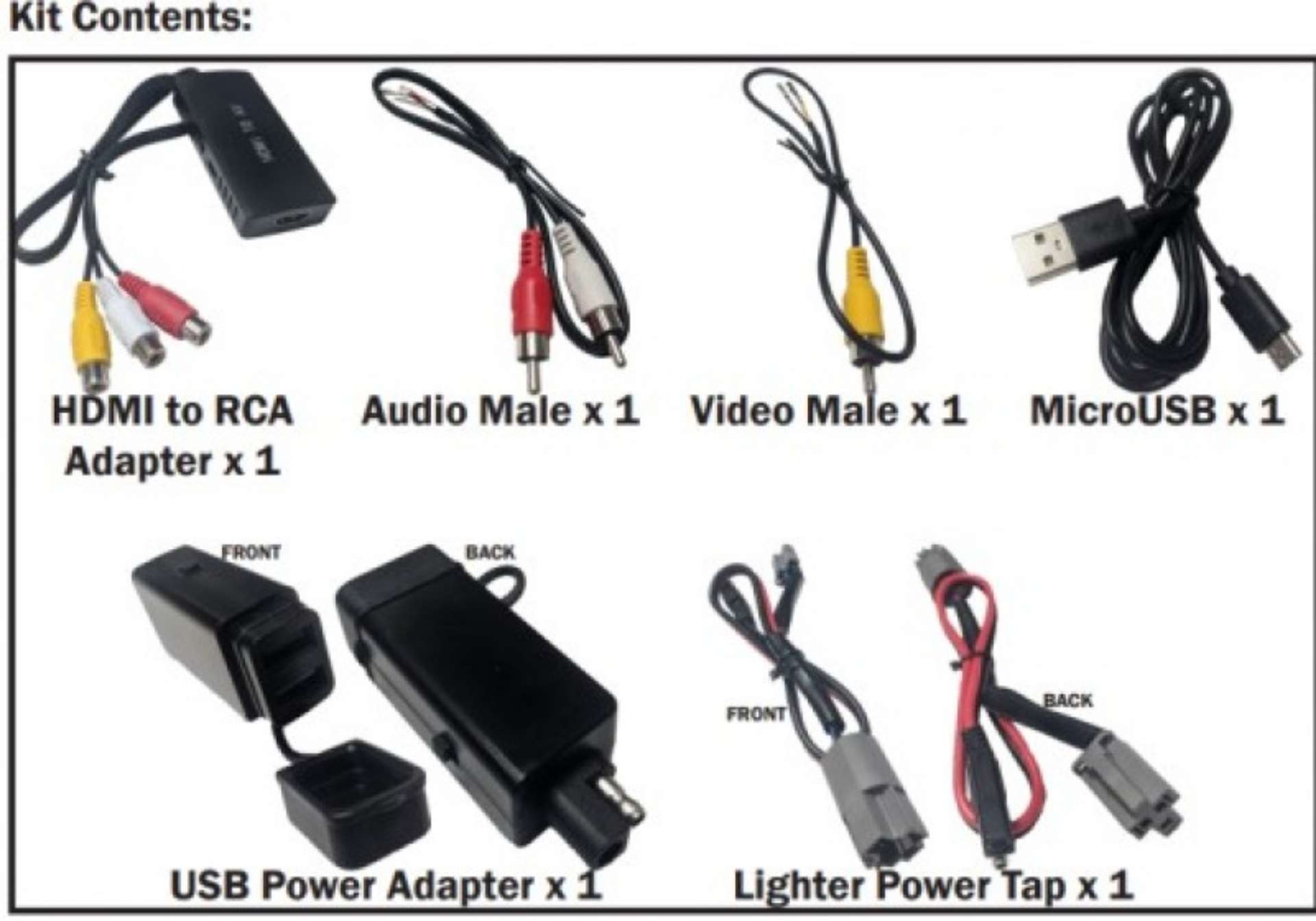 Picture of Tazer 15-17 Dodge Challenger-Charger-20-22 Jeep Gladiator-Wrangler HDMI AV Input Kit - Type A