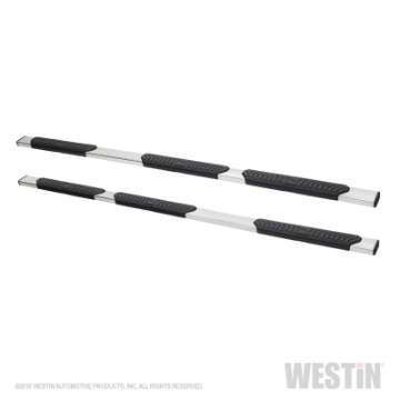 Picture of Westin 14-17 Chevrolet Silverado 1500 Double Cab 78-9in Bed R5 Nerf Step Bars - Polished Stainless