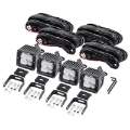 Picture of Go Rhino LED Lighting - Set of Four 3in LED Cube Lights Blk