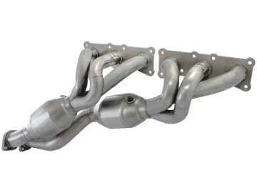 Picture of aFe 08-13 BMW 128i E82-88 L6 3-0L Twisted Steel 304 Stainless Steel Long Tube Header w- Cat