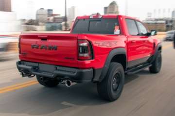 Picture of Corsa 2021-2024 Dodge Ram TRX Crew Cab Xtreme Catback Exhaust Dual Rear Black Tip