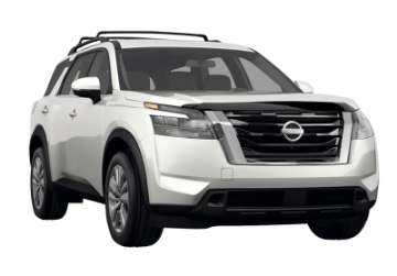 Picture of AVS 2023 Nissan Pathfinder Aeroskin Low Profile Hood Shield - Smoke