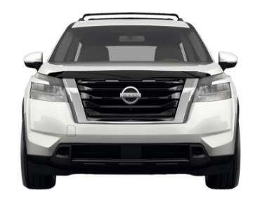 Picture of AVS 2023 Nissan Pathfinder Aeroskin Low Profile Hood Shield - Smoke