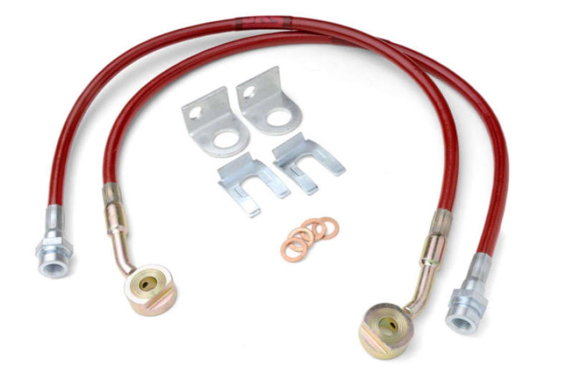 Picture of JKS Manufacturing Jeep Wrangler TJ-LJ HD Extended Brake Line Kit - Front