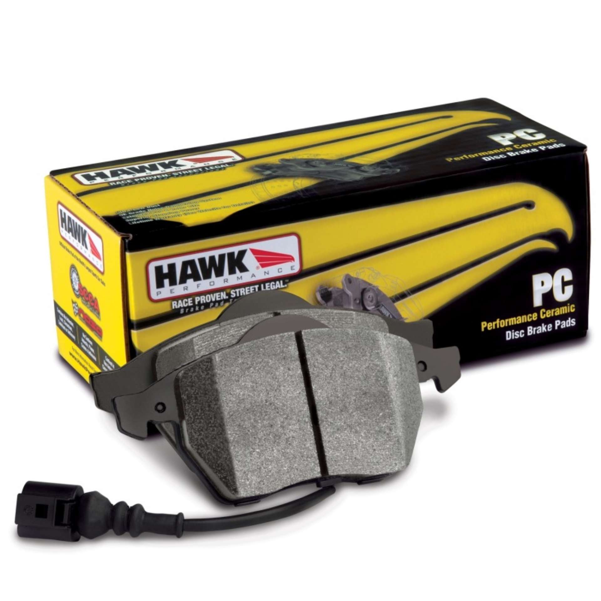 Picture of Hawk Mitsubishi 3000 GT VR4- Dodge Stealth R-T 4WD Performance Ceramic Street Front Brake Pads