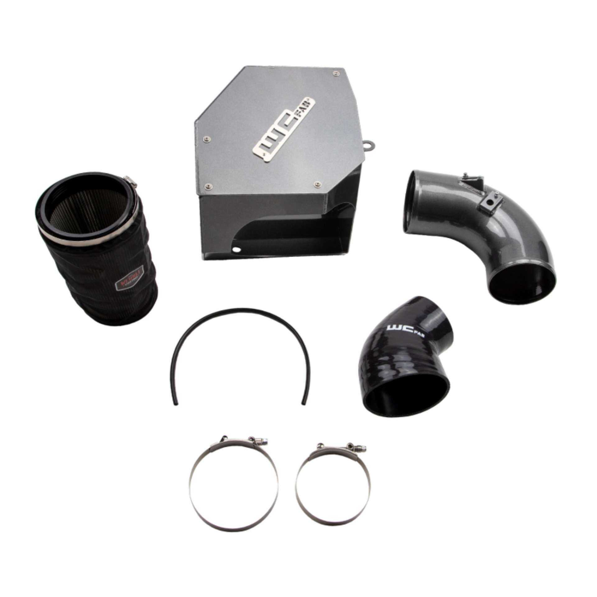 Picture of Wehrli 19-23 Cummins 6-7L 5in Intake Kit - Fine Texture Black