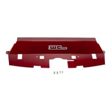 Picture of Wehrli 13-18 Cummins Fabricated Aluminum Radiator Cover - WCFab Red