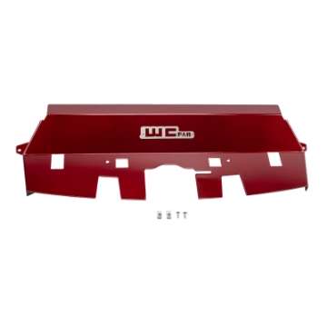 Picture of Wehrli 10-12 Cummins Fabricated Aluminum Radiator Cover - WCFab Red