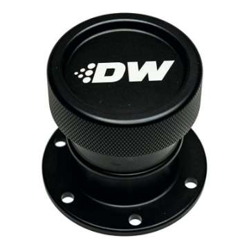 Picture of DeatschWerks Straight Filler Neck w-Cap - Matte Black