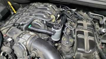 Picture of J&amp;L 16-24 Dodge Durango - Jeep Grand Cherokee 3-6L Oil Separator 3-0 Passenger Side - Clear Anod