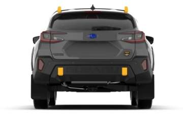 Picture of Rally Armor - 2024 Subaru Crosstrek Wilderness Only Black UR Mud Flap W-Grey Logo-No Drilling Req