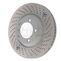 Picture of SHW 04-08 Porsche 911 GT3 w-o Ceramics Right Front Cross-Drilled Monobloc Brake Rotor 99735141090