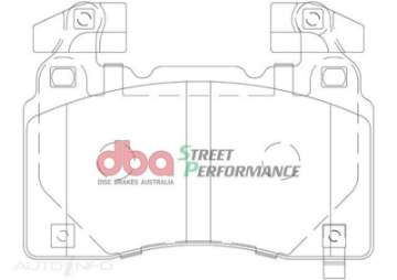 Picture of DBA 13-17 Holden VE-VF SSV Brembo Rectangle Weight Front SP Performance Brake Pads