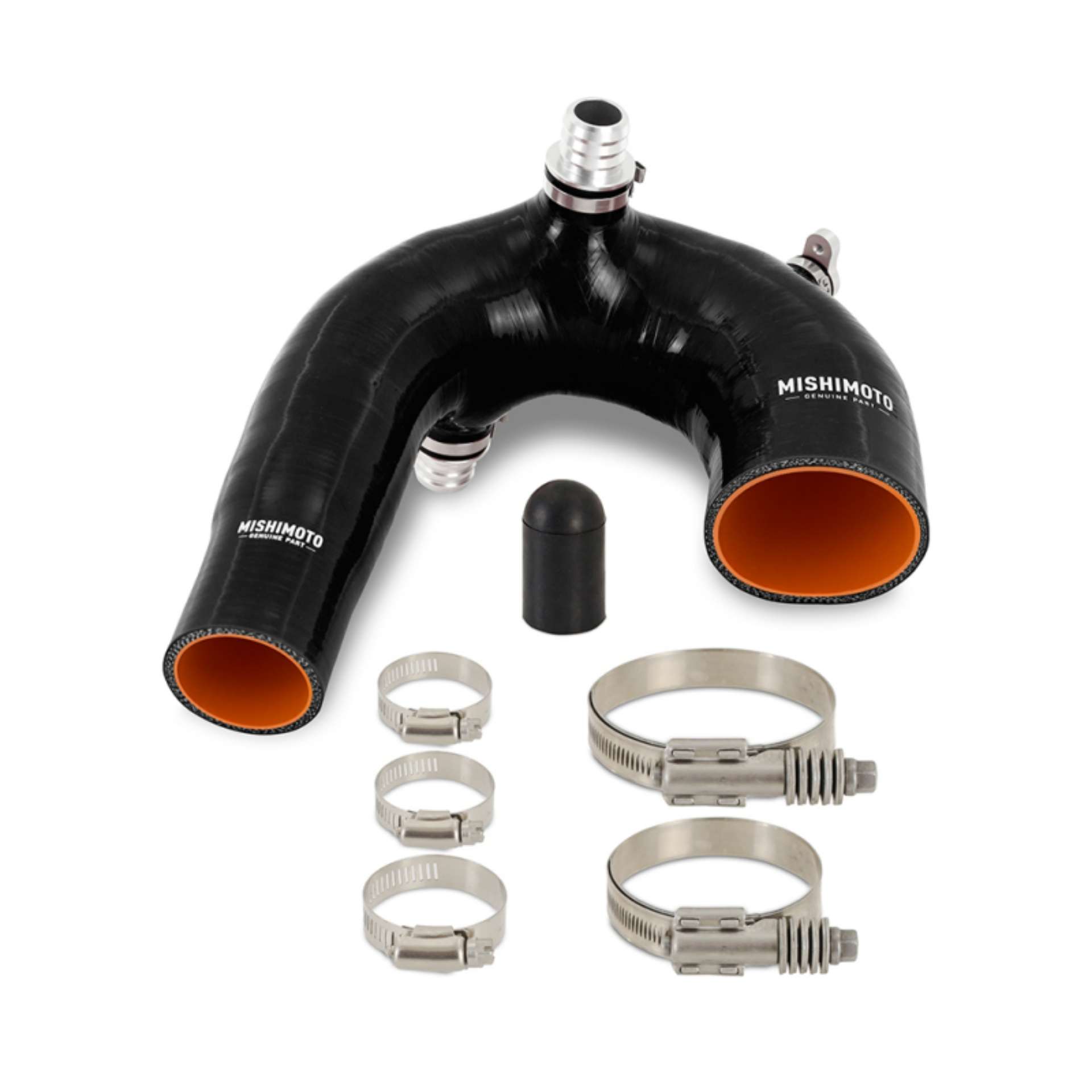 Picture of Mishimoto 2016+ Polaris RZR XP Turbo Silicone Intake J-Tube - Black