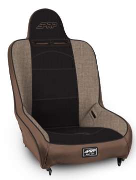 Picture of PRP Premier High Back Suspension Seat Two Neck Slots - Tan - Black