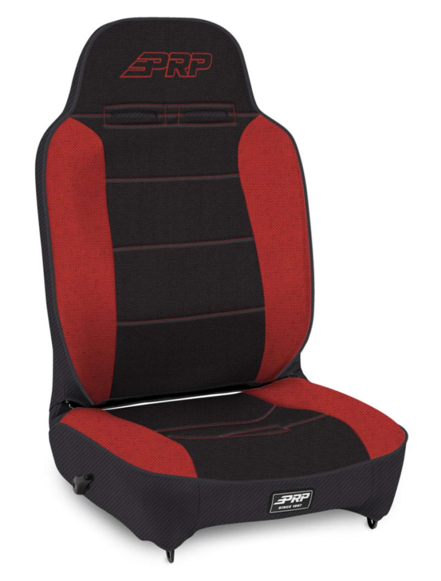 Picture of PRP Enduro High Back Reclining Suspension Seat Driver Side - Black-Red