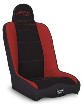 Picture of PRP Daily Driver High Back Suspension Seat Two Neck Slots - Black-Red