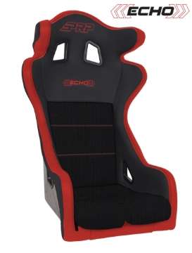 Picture of PRP Echo Composite Seat- Black-Red PRP Red Outline-Delta Red- Red Stitching