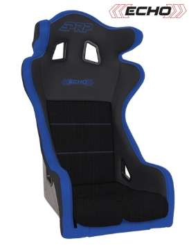 Picture of PRP Echo Composite Seat- Black-Blue PRP Blue Outline-Delta Blue- Blue Stitching