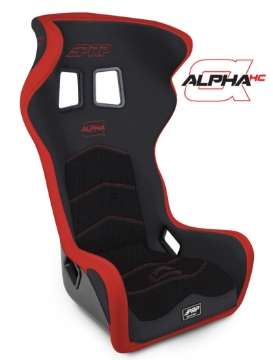 Picture of PRP Alpha Head Containment Composite Seat- Black-Red