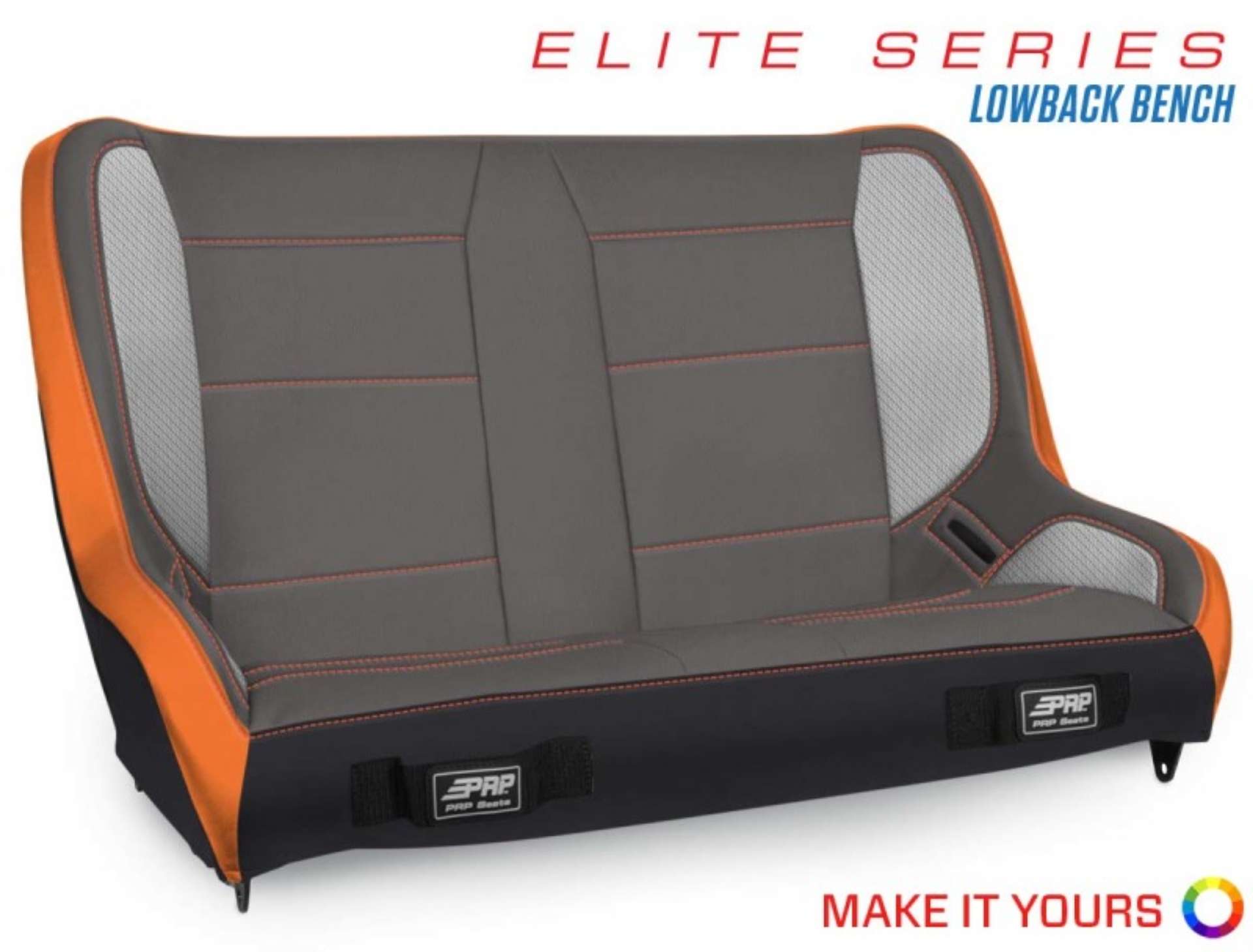 Picture of PRP Elite Series Low Back Rear Suspension Bench Seat 36-39In