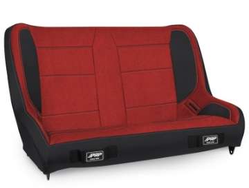 Picture of PRP Jeep CJ-7-Wrangler YJ Elite Series Rear Bench- Red