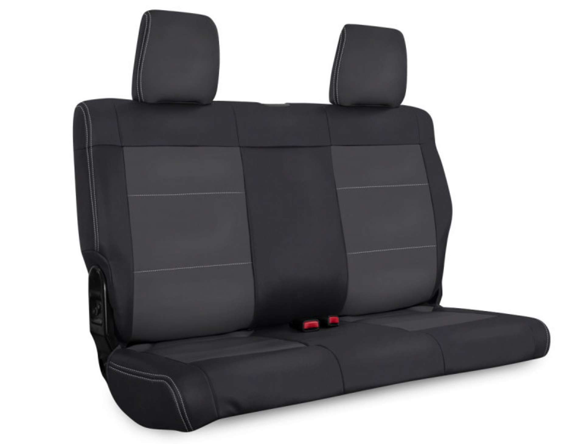 Picture of PRP 07-10 Jeep Wrangler JK Rear Seat Covers-2 door - Black-Grey