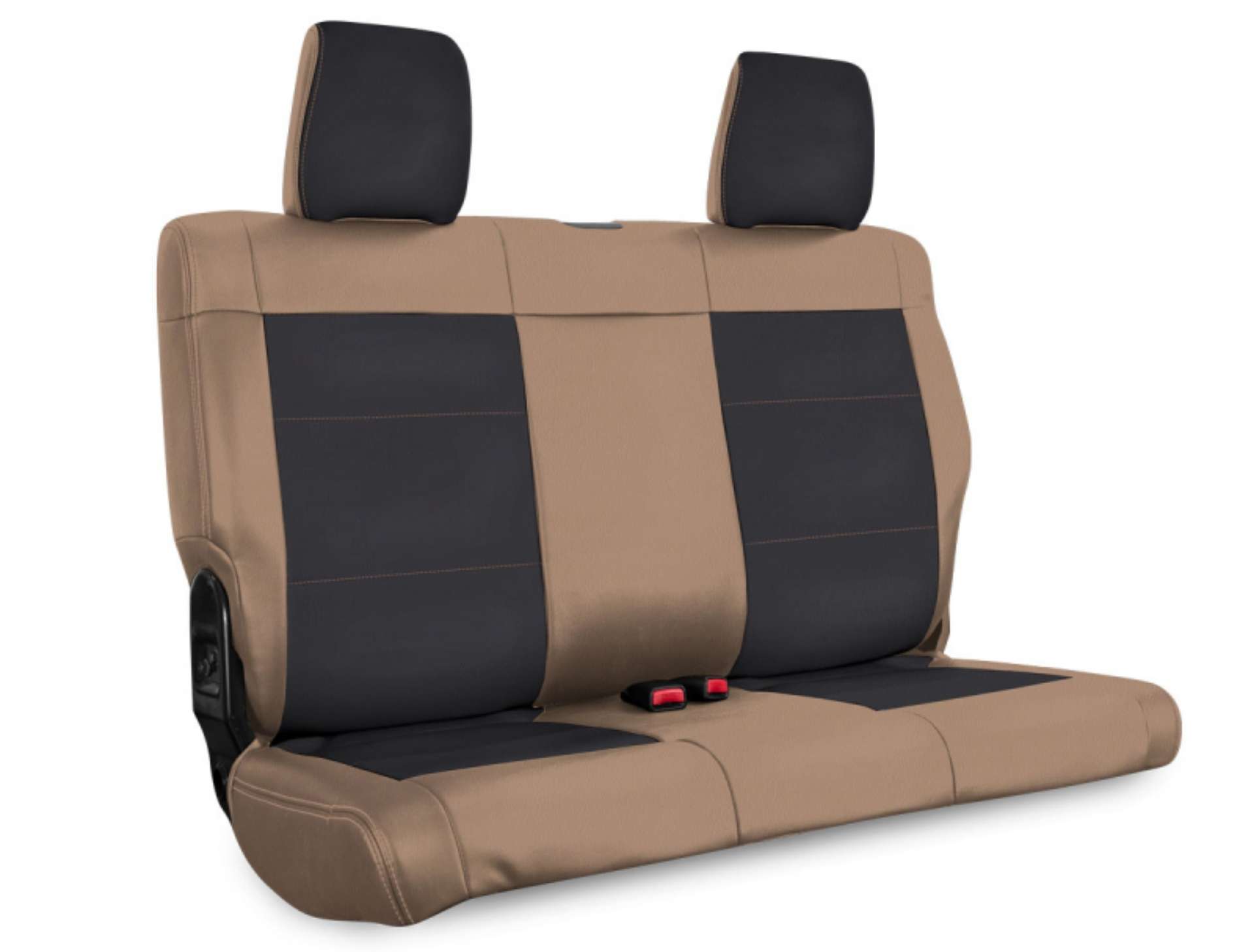 Picture of PRP 11-12 Jeep Wrangler JK Rear Seat Cover-2 door - Black-Tan