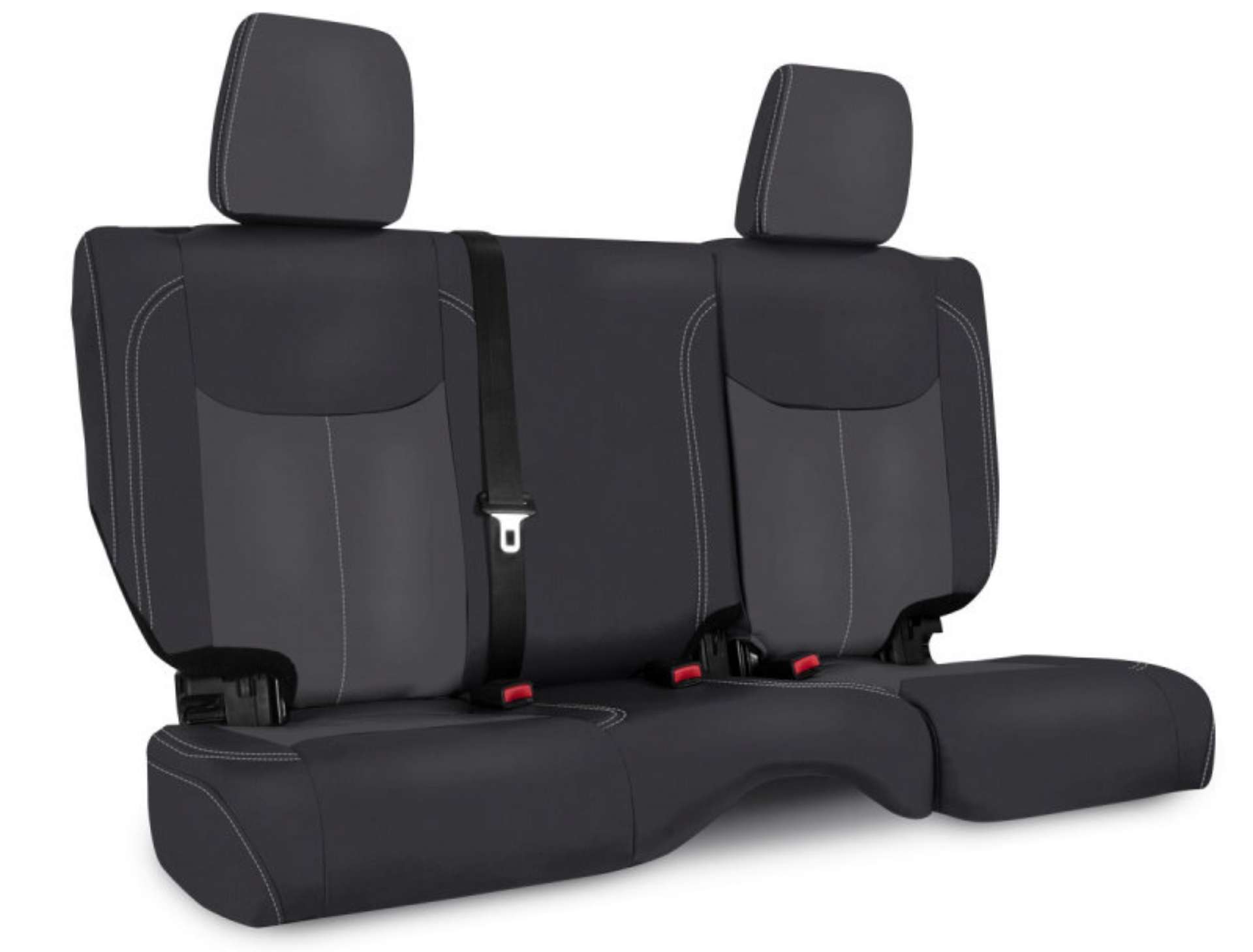 Picture of PRP 13-18 Jeep Wrangler JK Rear Seat Cover-2 door - Black-Grey