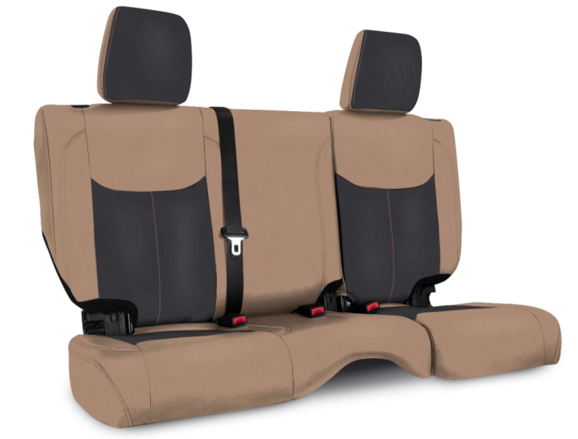 Picture of PRP 13-18 Jeep Wrangler JK Rear Seat Cover-2 door - Black-Tan