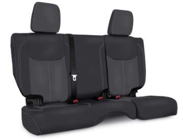 Picture of PRP 13-18 Jeep Wrangler JKU Rear Seat Cover-4 door - Black-Grey