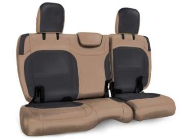 Picture of PRP 2018+ Jeep Wrangler JLU-4 door Rear Bench Cover with Cloth Interior - Black-Tan