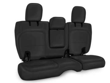 Picture of PRP 2018+ Jeep Wrangler JLU-4 door Rear Bench Cover with Leather Interior - All Black