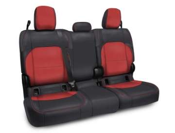 Picture of PRP 2020+ Jeep Gladiator JT Rear Bench Cover with Cloth Interior - Black-Red