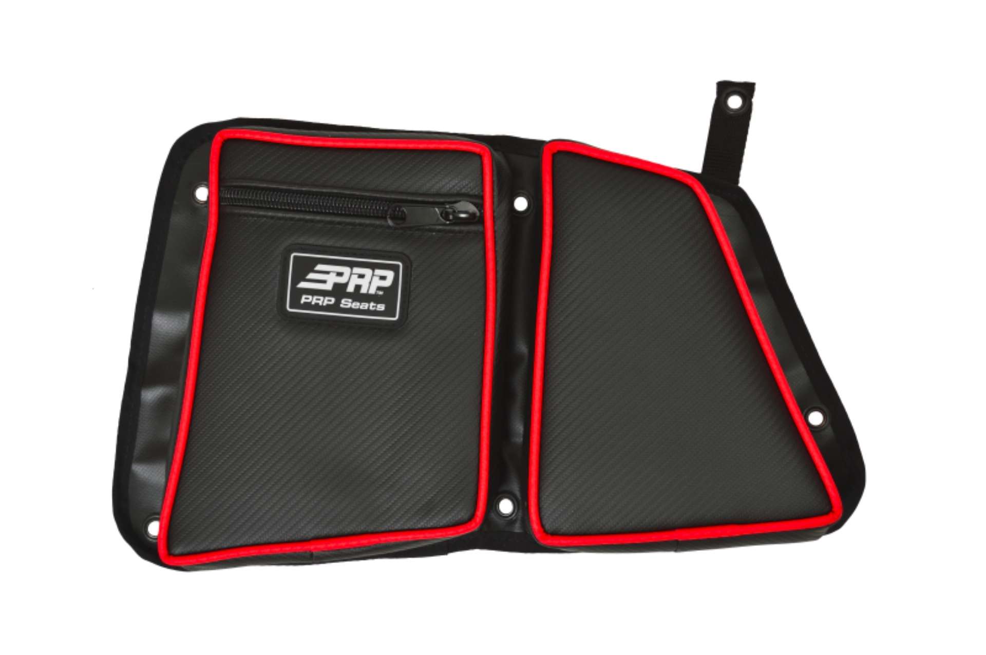 Picture of PRP Polaris RZR Rear Door Bag with Knee Pad for Polaris RZR Driver Side- Red